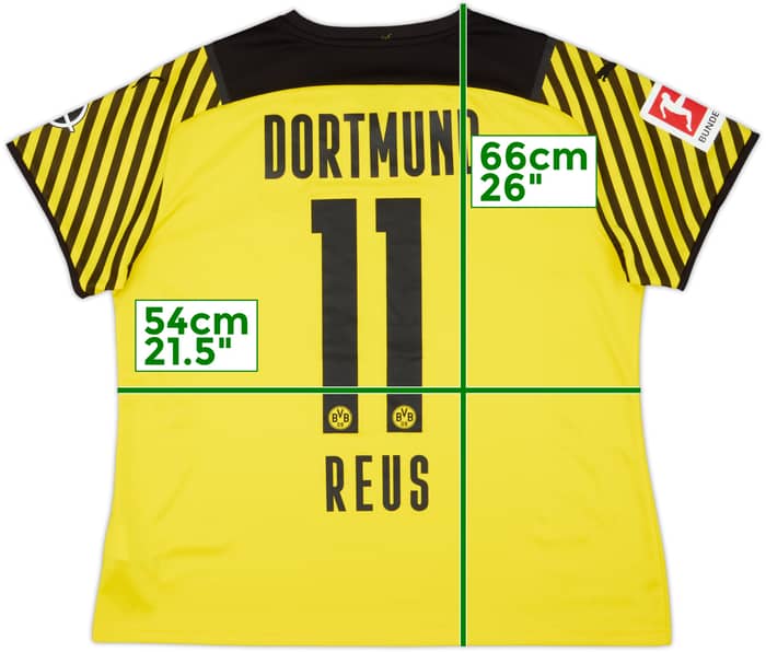 2021-22 Borussia Dortmund Home Shirt Reus #11 - 8/10 - (Women's XL)