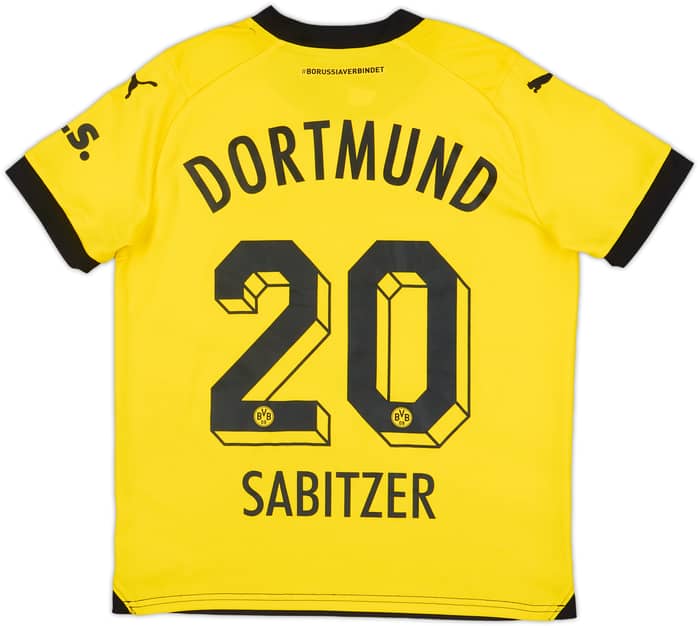 2023-24 Borussia Dortmund Home Shirt Sabitzer #20 - 10/10 - (M.Boys)