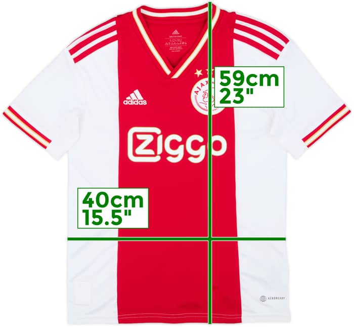 2022-23 Ajax Home Shirt - 8/10 - (M.Boys)
