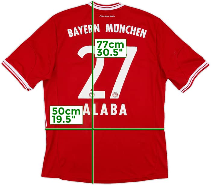 2013-14 Bayern Munich Home Shirt Alaba #27 - 6/10 - (L)