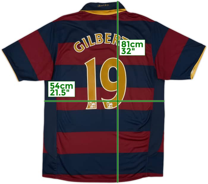 2007-08 Arsenal Third Shirt Gilberto #19 - 7/10 - (M)