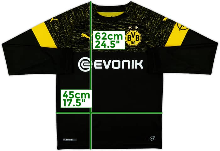 2018-19 Borussia Dortmund Away L/S Shirt - 8/10 - (L.Boys)