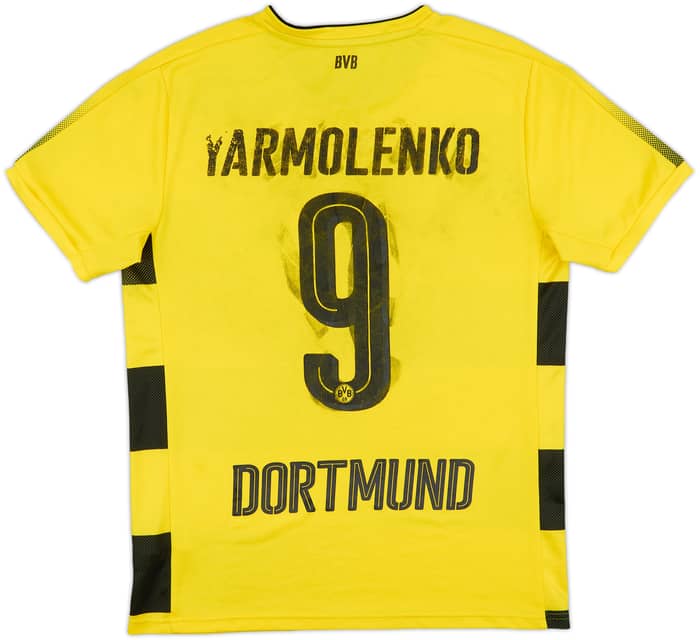 2017-18 Borussia Dortmund Home Shirt Yarmolenko #9 - 4/10 - (M)