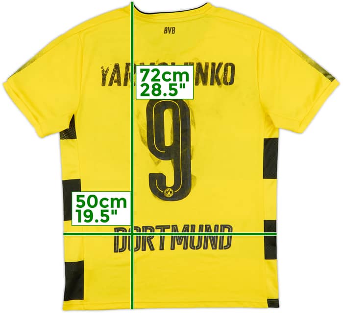 2017-18 Borussia Dortmund Home Shirt Yarmolenko #9 - 4/10 - (M)