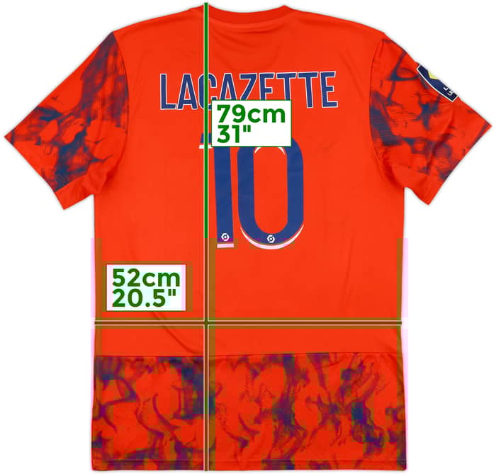 2022-23 Lyon Away Shirt Lacazette #10 - 7/10 - (M)