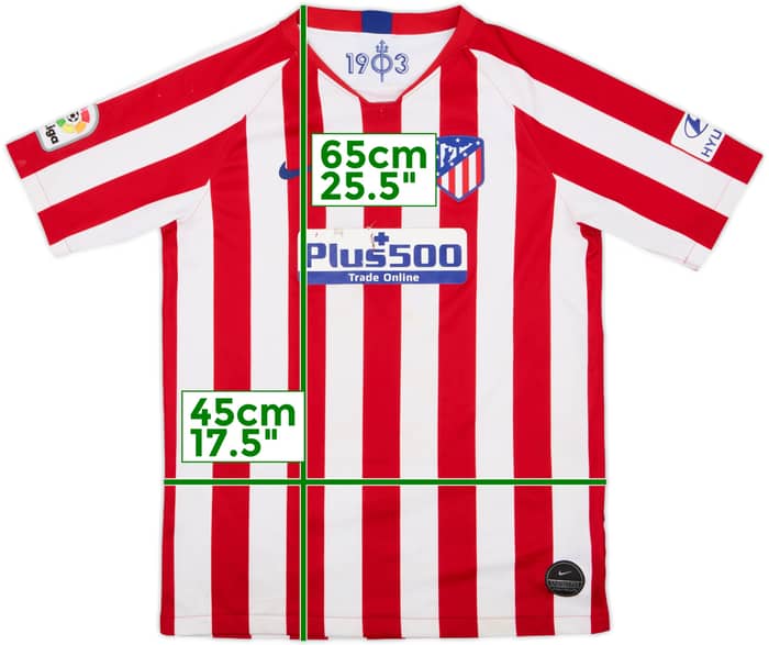 2019-20 Atletico Madrid Home Shirt - 4/10 - (XL.Boys)