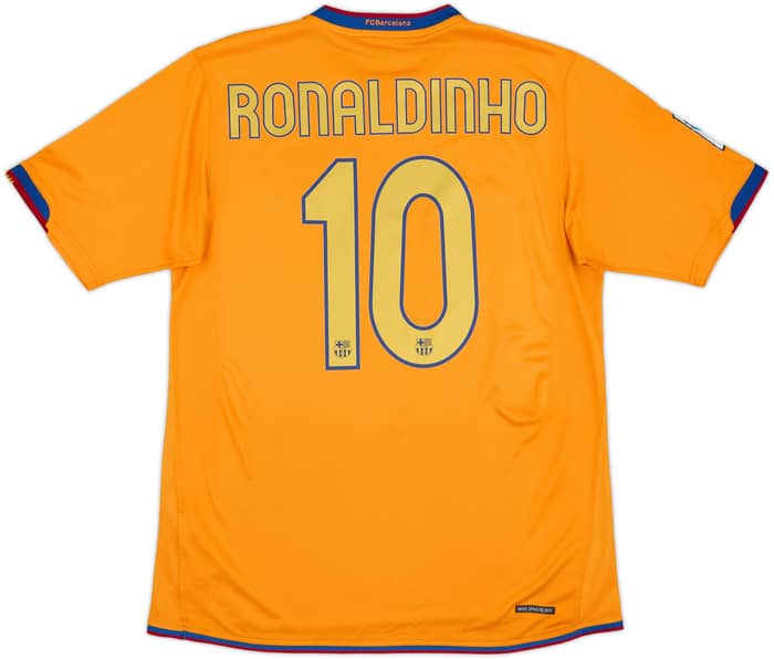 2006-08 Barcelona Away Shirt Ronaldinho #10 - 7/10 - (M)