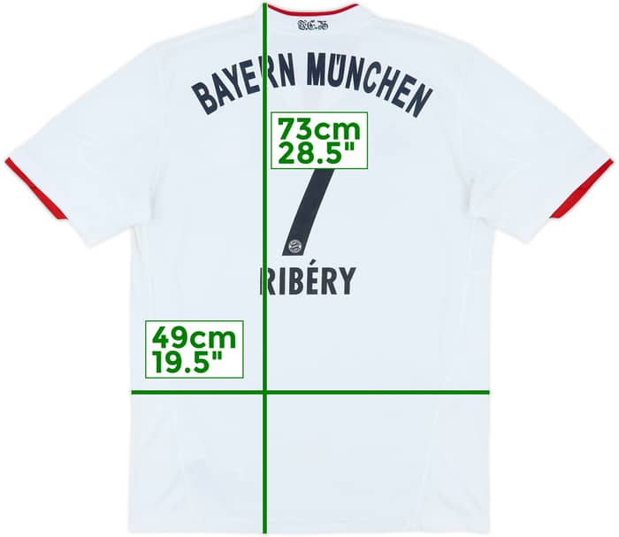 2010-11 Bayern Munich Away Shirt Ribery #7 - 4/10 - (XL.Boys)