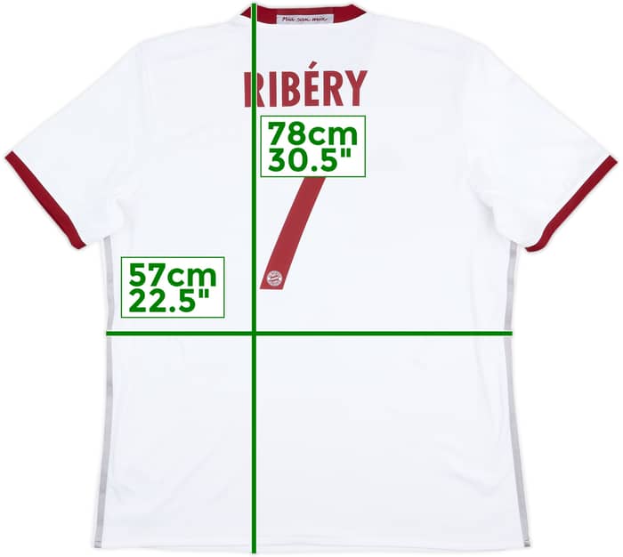 2016-17 Bayern Munich Third Shirt Ribery #7 - 9/10 - (XL)