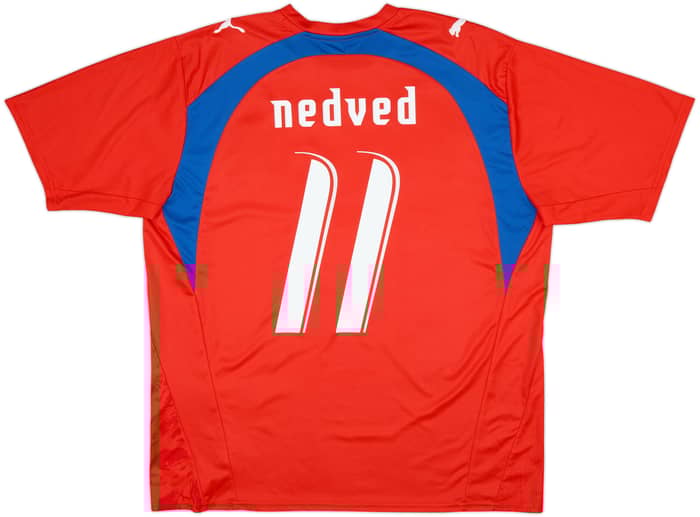 2006-08 Czech Republic Basic Home Shirt Nedved #11 - 6/10 - (XL)