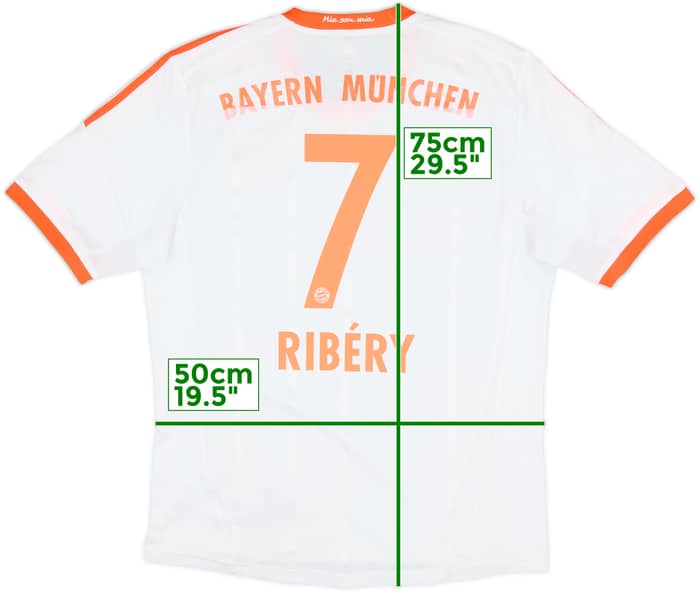 2012-13 Bayern Munich Away Shirt Ribery #7 - 6/10 - (L)