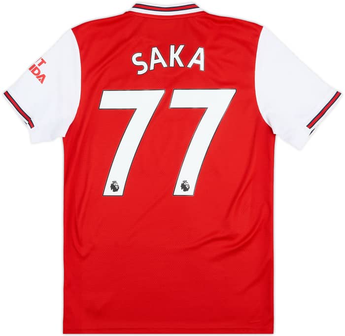 2019-20 Arsenal Home Shirt Saka #77 - 8/10 - (S)