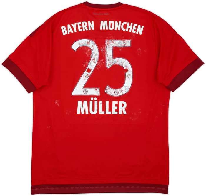 2015-16 Bayern Munich Home Shirt Muller #25 - 4/10 - (L)