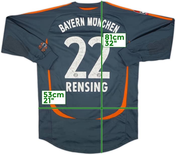 2006-07 Bayern Munich GK Shirt Rensing #22 - 6/10 - (M)