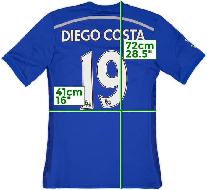 2014-15 Chelsea Home Shirt Diego Costa #19 - 8/10 - (S)