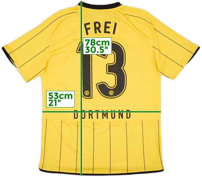 2008-09 Borussia Dortmund Home Shirt Frei #13 - 6/10 - (L)