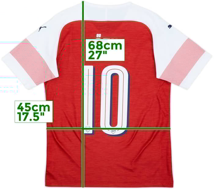 2018-19 Arsenal Home Shirt Ozil #10 - 7/10 - (S)