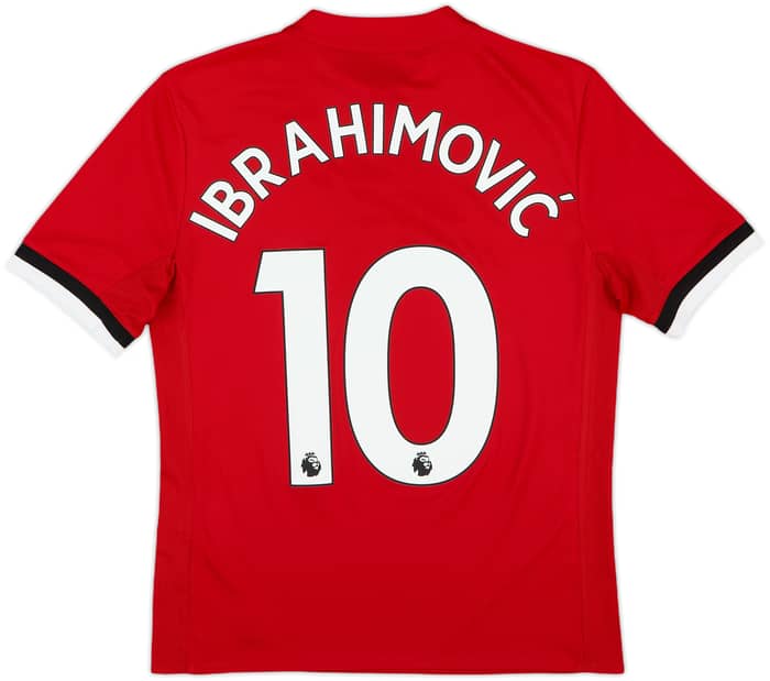 2017-18 Manchester United Home Shirt Ibrahimovic #10 - 10/10 - (L.Boys)