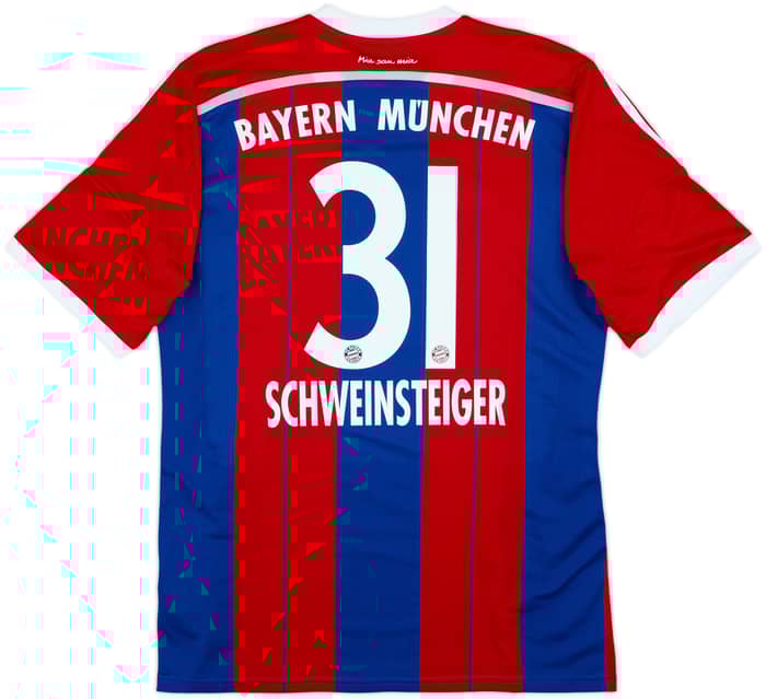 2014-15 Bayern Munich Home Shirt Schweinsteiger #31 - 10/10 - (L)