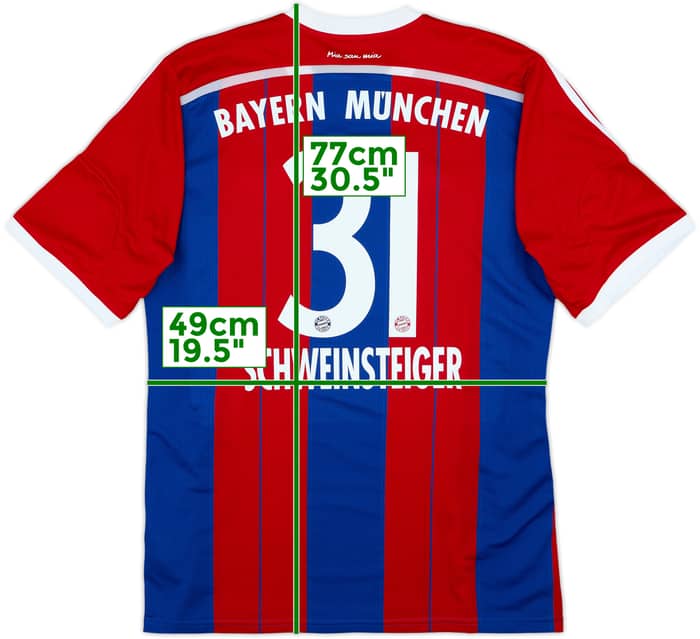 2014-15 Bayern Munich Home Shirt Schweinsteiger #31 - 10/10 - (L)