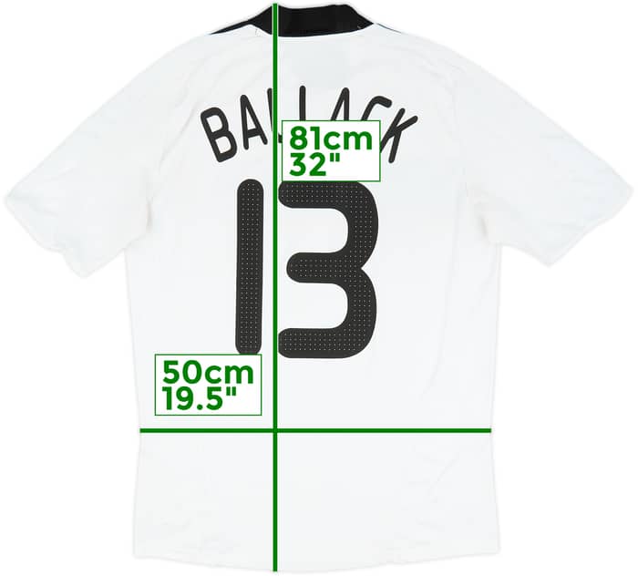 2008-09 Germany Home Shirt Ballack #13 - 6/10 - (M)