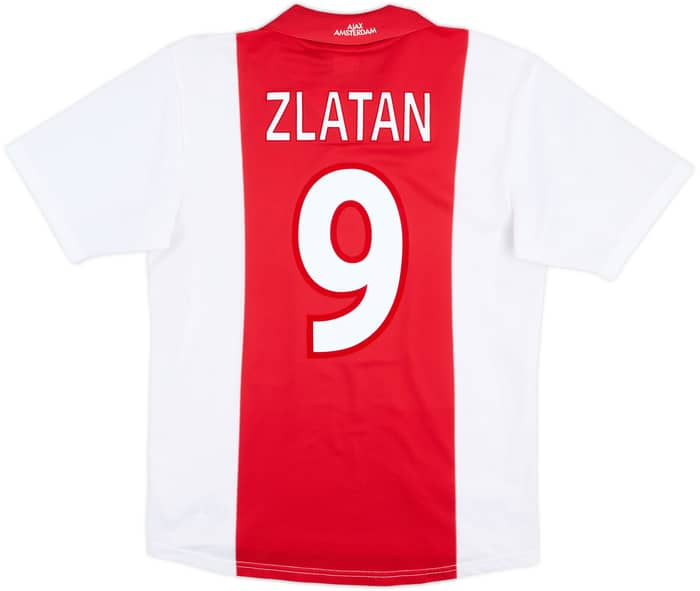 2001-02 Ajax Home Shirt Zlatan #9 - 9/10 - (S)
