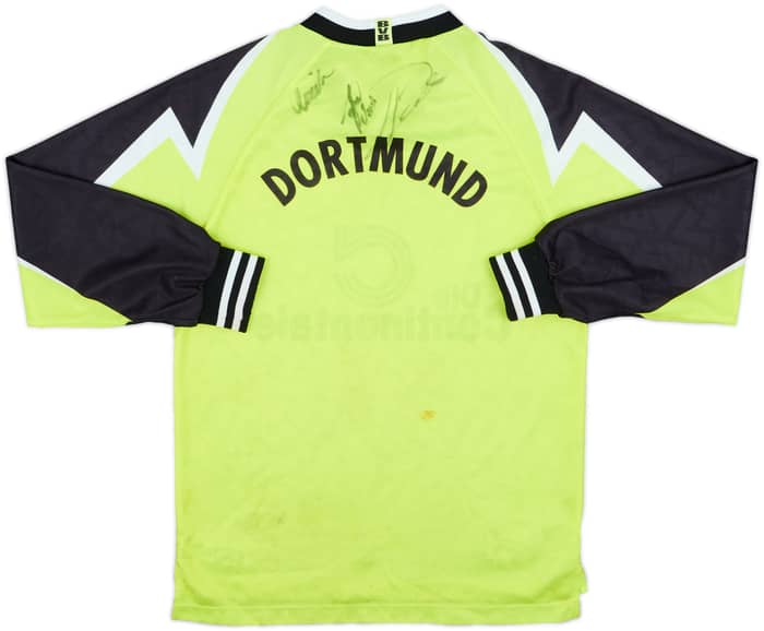 1995-96 Borussia Dortmund Signed Home L/S Shirt - 7/10 - (L.Boys)