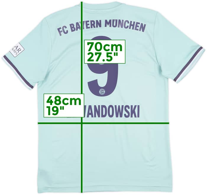 2018-19 Bayern Munich Away Shirt Lewandowski #9 - 6/10 - (M)