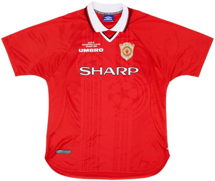 1999-00 Manchester United 'CL Winners' Shirt Beckham #7 - 9/10 - (XL)