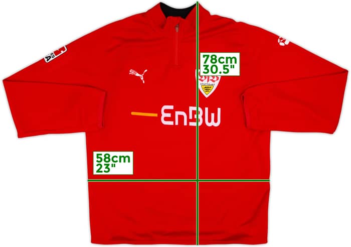 2006-07 Stuttgart Puma 1/4 Zip Drill Top - 5/10 - (XL)