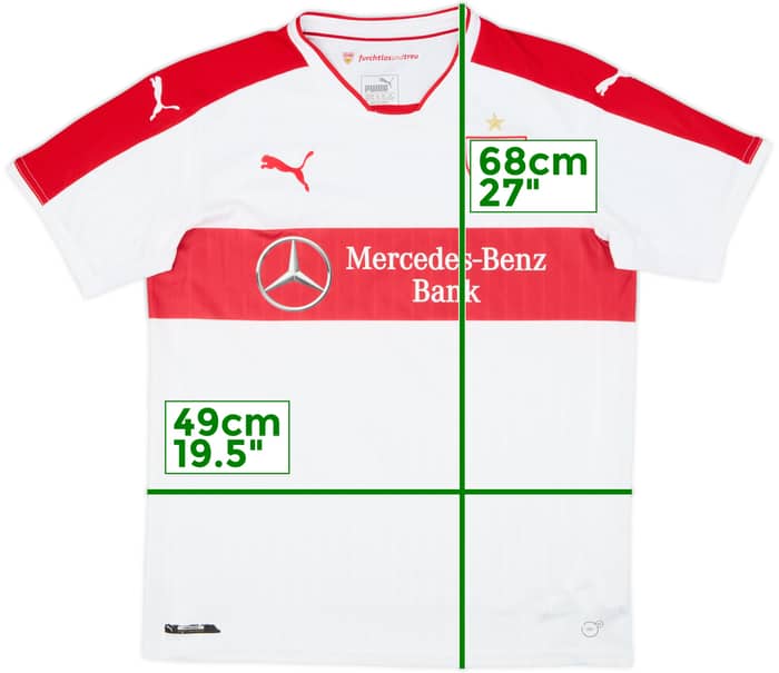 2016-17 Stuttgart Home Shirt - 8/10 - (XL.Boys)