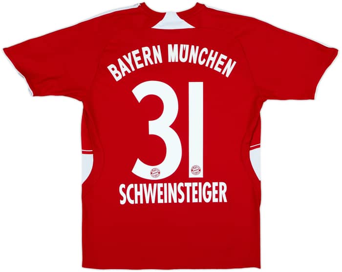 2008-09 Bayern Munich Home Shirt Schweinsteiger #31 - 8/10 - (XL.Boys)