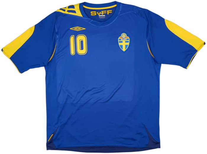 2006-08 Sweden Away Shirt Ibrahimovic #10 - 10/10 - (XL)