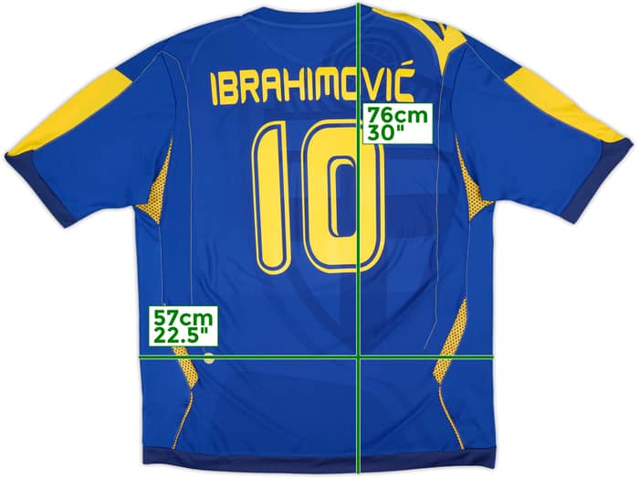 2006-08 Sweden Away Shirt Ibrahimovic #10 - 10/10 - (XL)