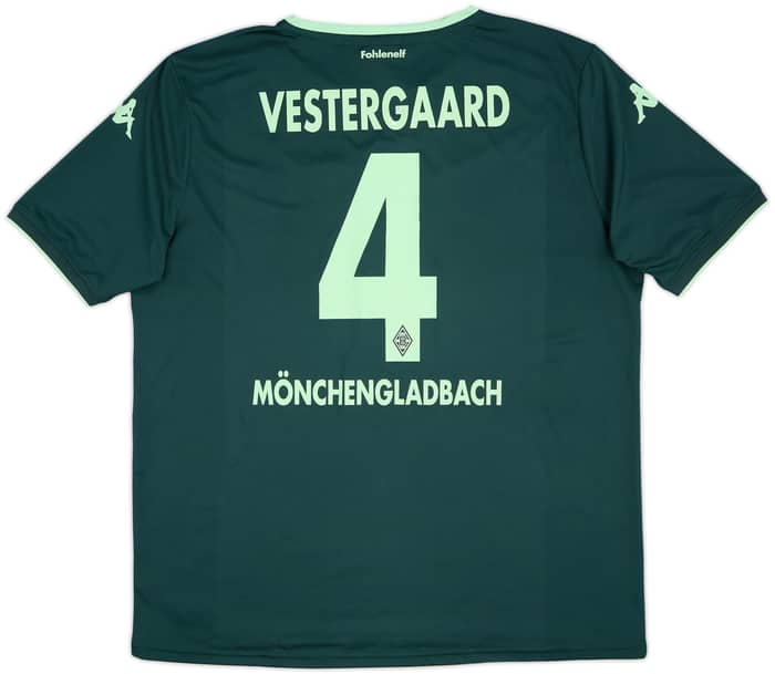 Camiseta de visitante del Borussia Monchengladbach 2015-16 Vestergaard #4 - 6/10 - (XXL)