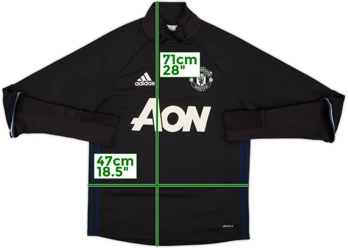 2016-17 Manchester United adidas Drill Top - 6/10 - (S)
