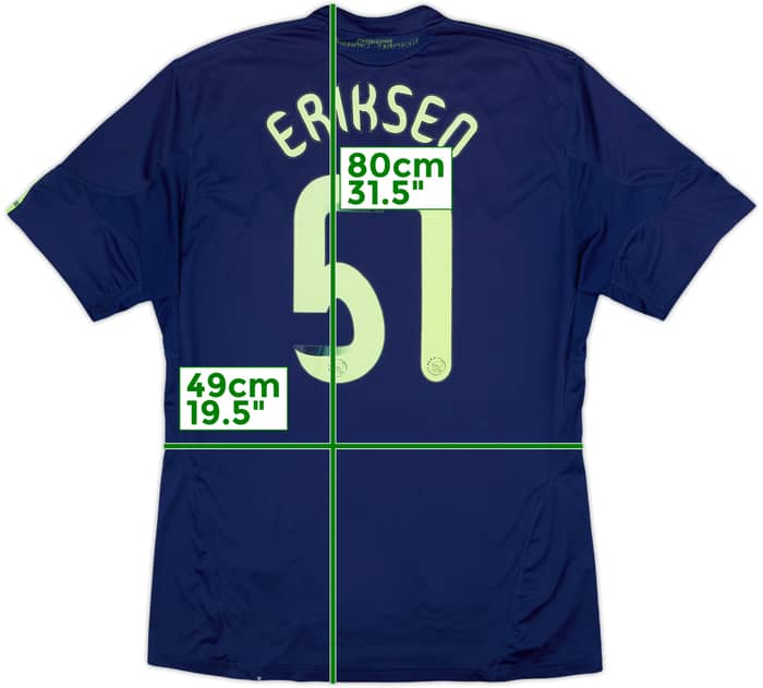 2010-11 Ajax Away Shirt Eriksen #51 - 6/10 - (XL)