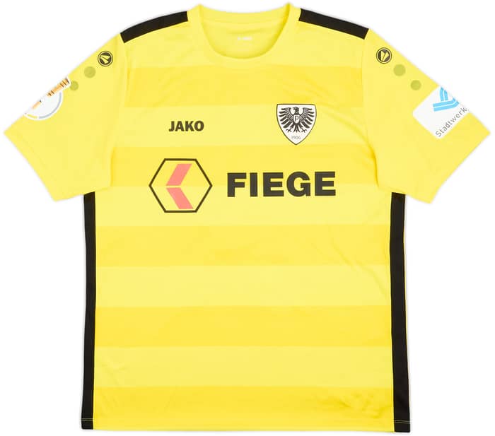 2021-22 Preussen Munster Match Issue DFB-Pokal Signed GK Shirt Westphal #19