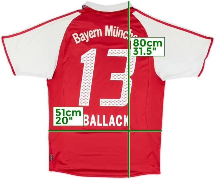2003-04 Bayern Munich Home Shirt Ballack #13 - 5/10 - (M)