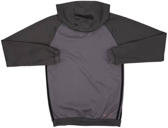 2016-17 Bayern Munich adidas 1/4 Zip Hooded Drill Top - 7/10 - (XS)