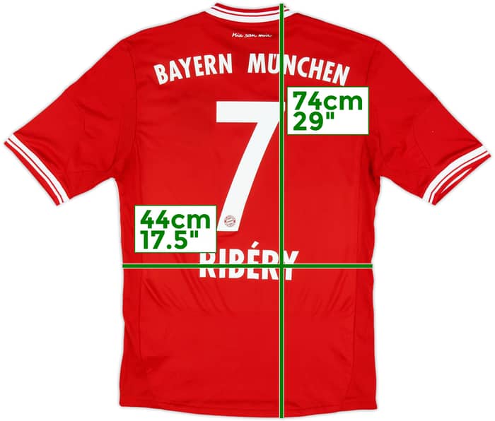 2013-14 Bayern Munich Home Shirt Ribery #7 - 8/10 - (S)