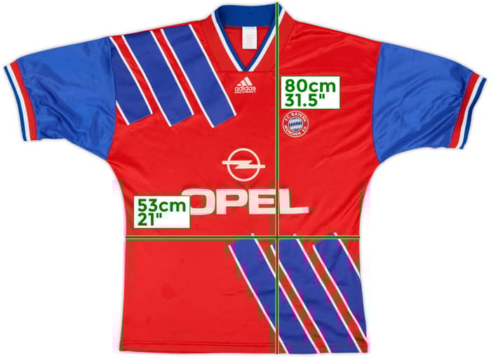 1993-95 Bayern Munich Home Shirt - 8/10 - (L)