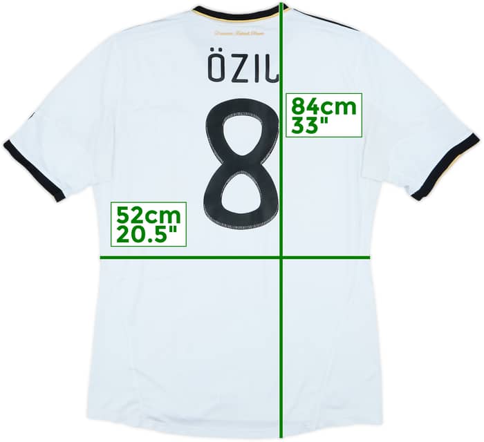 2010-11 Germany Home Shirt Ozil #8 - 6/10 - (XL)