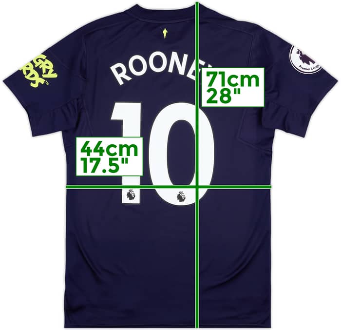 2017-18 Everton Third Shirt Rooney #10 - 8/10 - (S)
