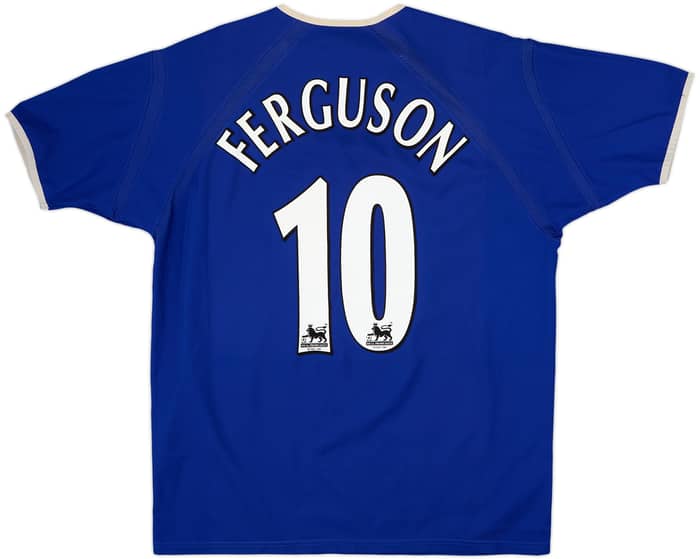 2003-04 Everton Home Shirt Ferguson #10 - 8/10 - (L)