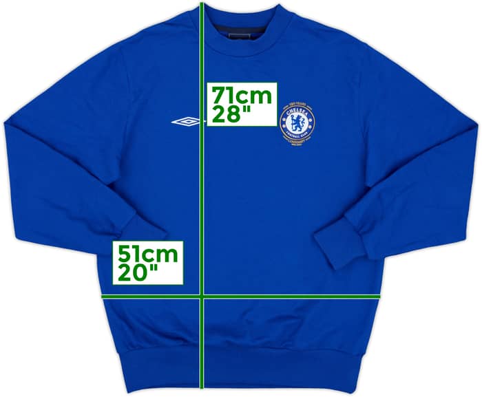 2005-06 Chelsea Centenary Umbro Sweat Top - 10/10 - (M)