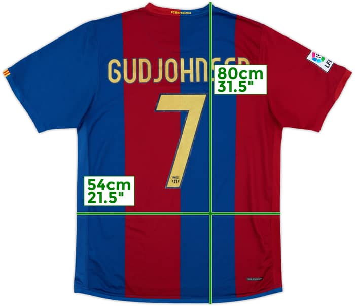 2006-07 Barcelona Home Shirt Gudjohnsen #7 - 7/10 - (L)