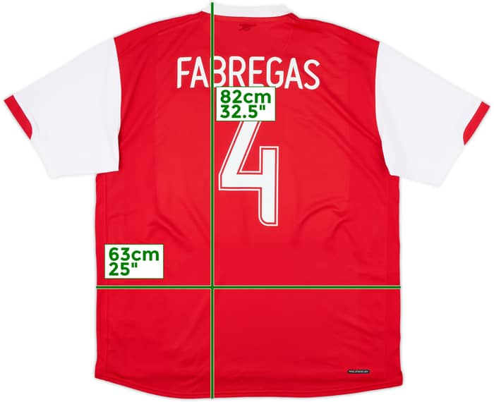 2006-08 Arsenal Home Shirt Fabregas #4 - 6/10 - (XL)
