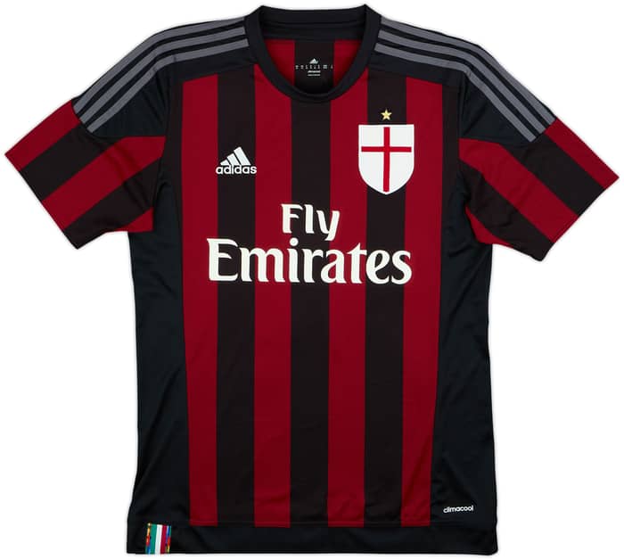 2015-16 AC Milan Home Shirt Balotelli #45 - 8/10 - (M)