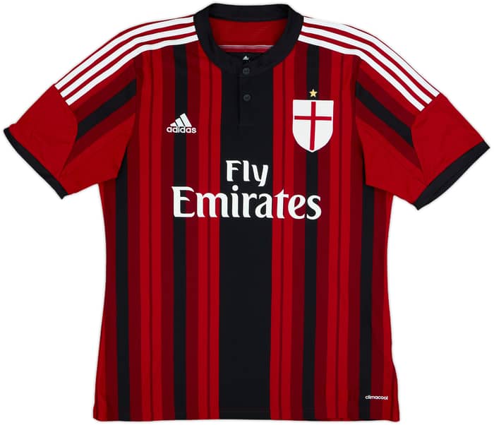 2014-15 AC Milan Home Shirt Balotelli #45 - 8/10 - (L)